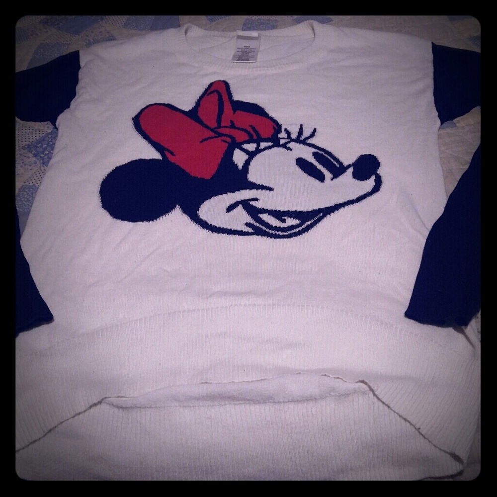 Disney Minnie mouse sweater- size medium (girls)